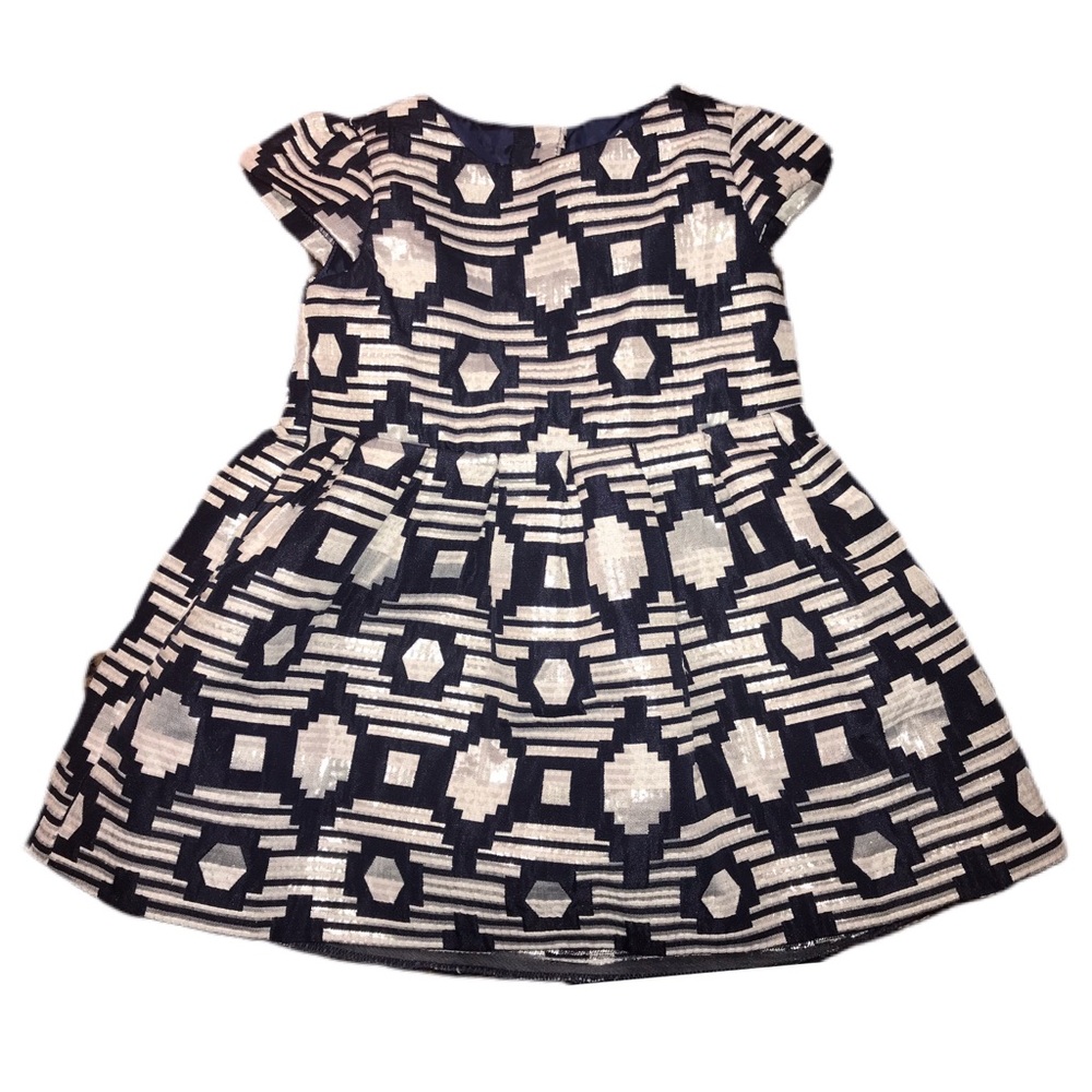Blue and White Baby Dress 6-12 mo